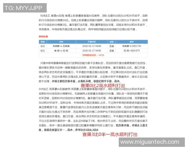 南特与蒙彼利的精彩对决揭示法甲联赛新动态与球队未来发展潜力